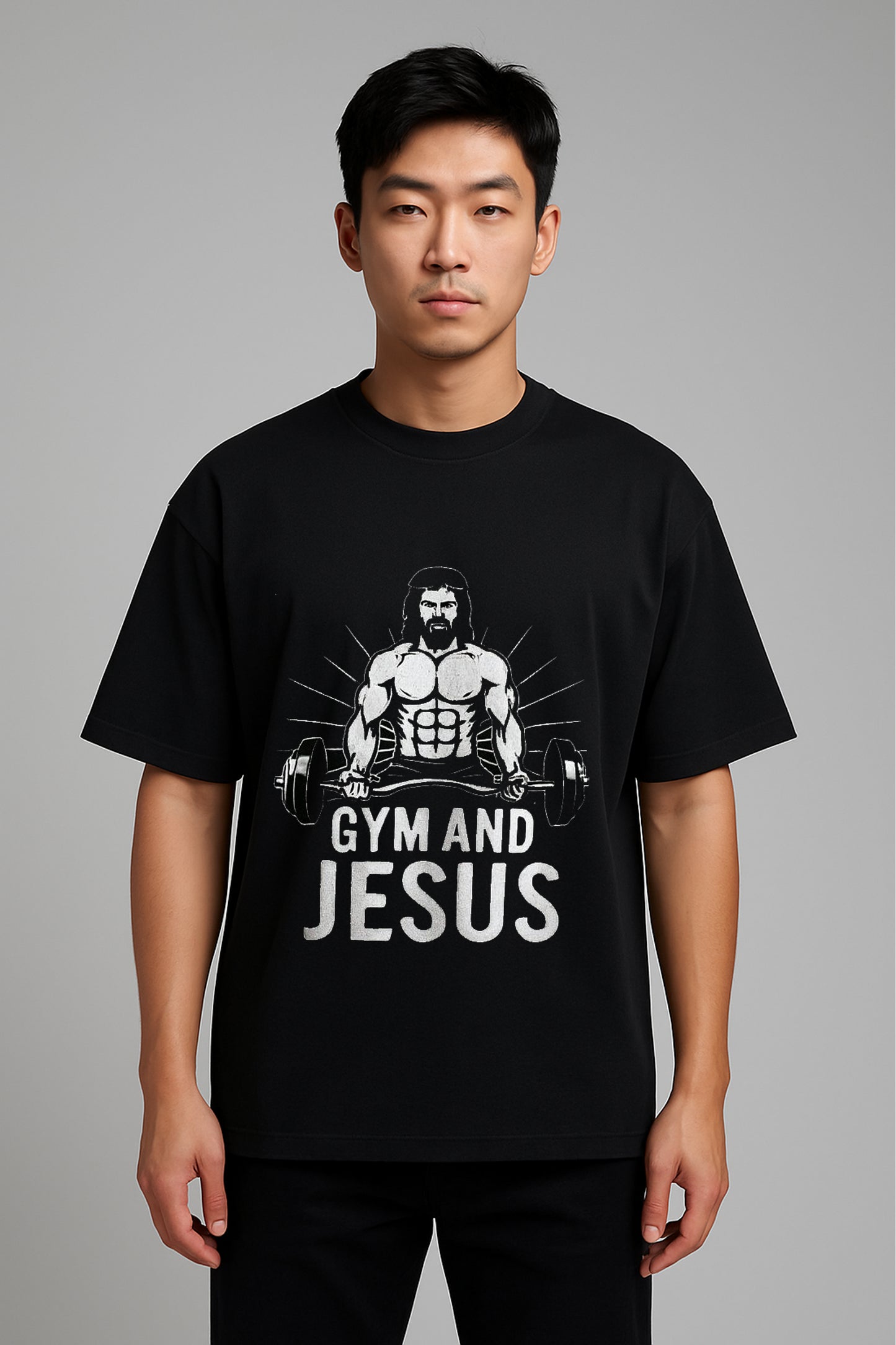 Gym & Jesus T-Shirt (REGULAR FIT)