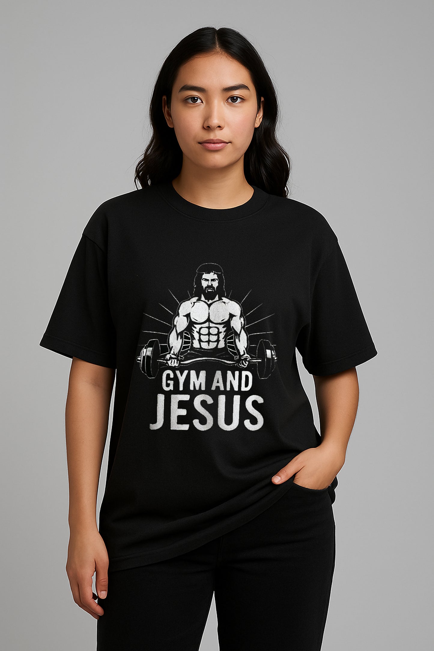 Gym & Jesus T-Shirt (REGULAR FIT)