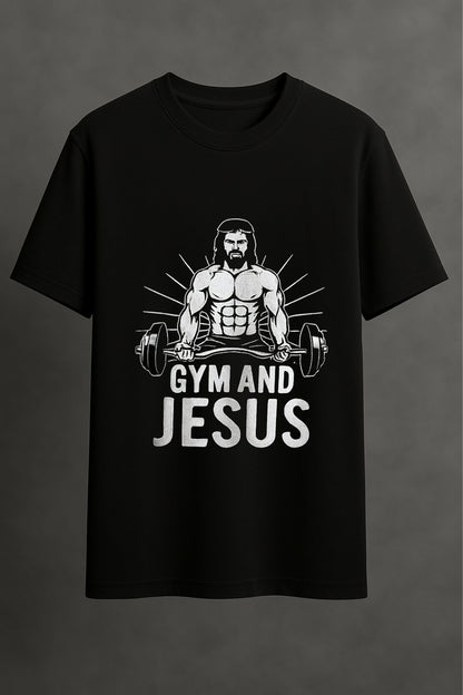 Gym & Jesus T-Shirt (REGULAR FIT)