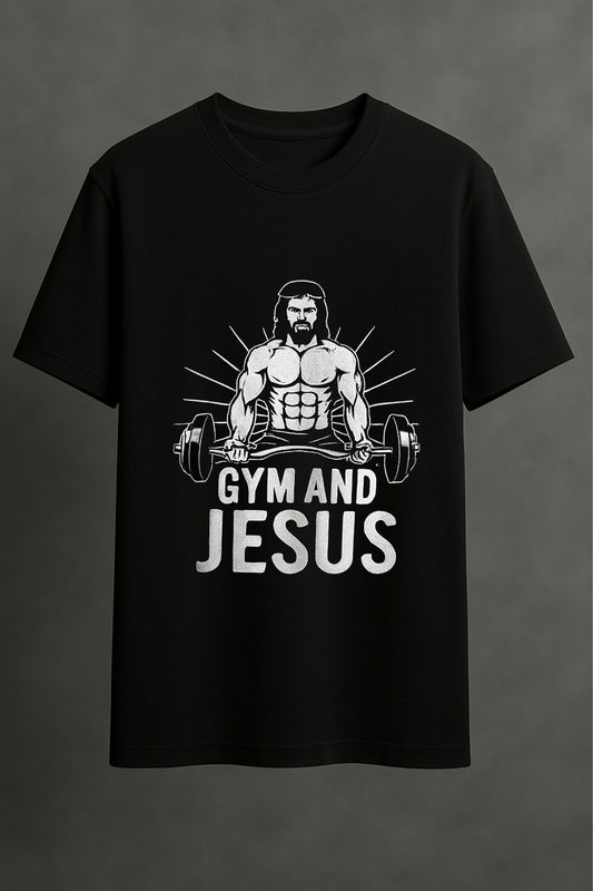 Gym & Jesus T-Shirt (REGULAR FIT)