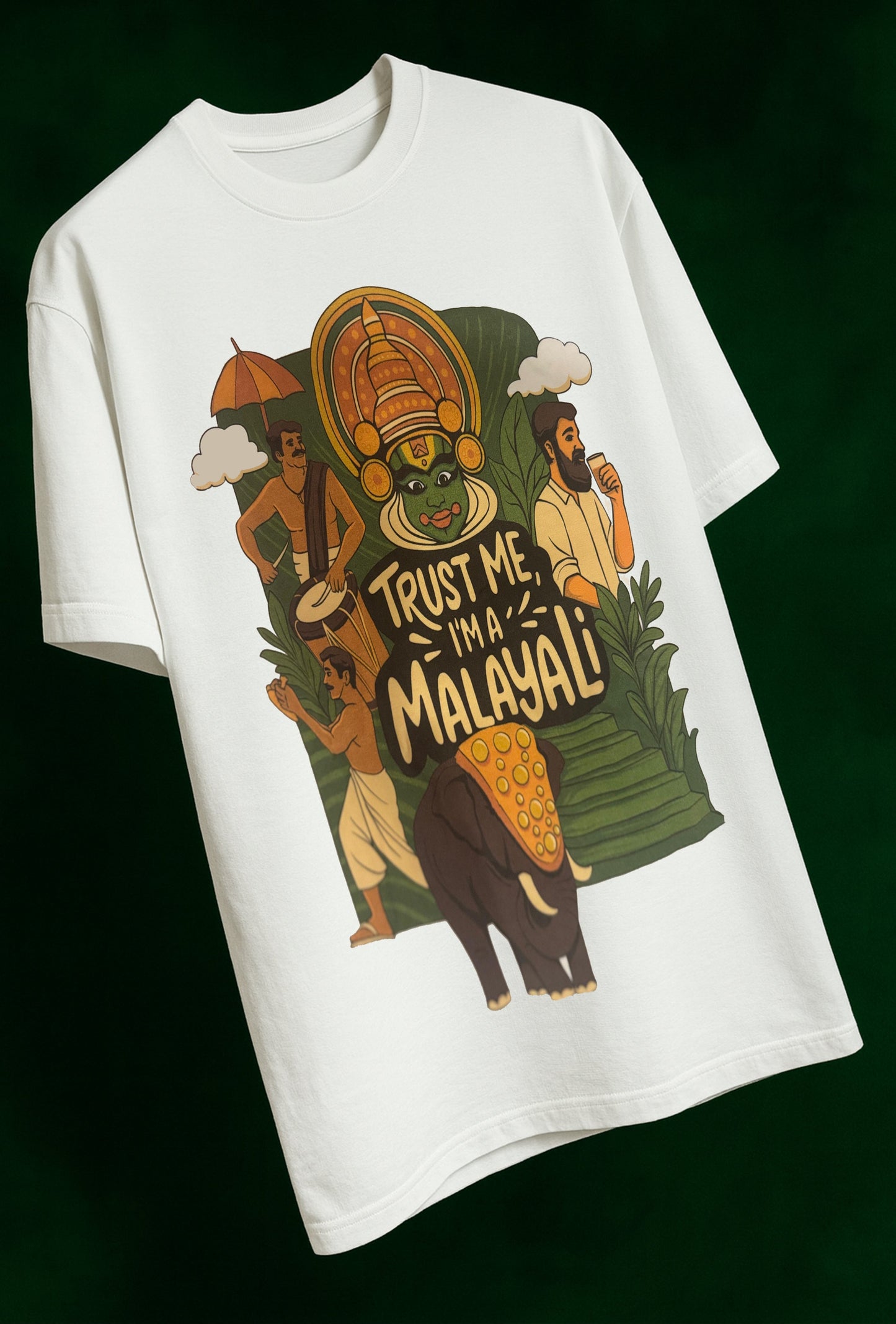 “Trust Me, I’m a Malayali” T-Shirt (OVERSIZED)